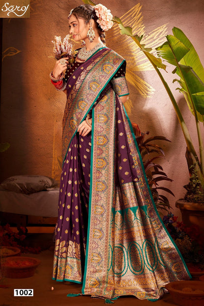 Sarvmangla Silk Saroski Vol 4 Saroj Satin Sarees Supplier India