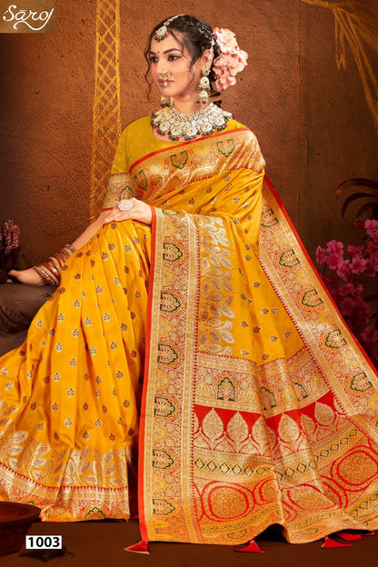 Sarvmangla Silk Saroski Vol 4 Saroj Satin Sarees Supplier India
