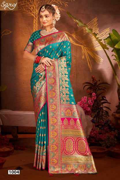 Sarvmangla Silk Saroski Vol 4 Saroj Satin Sarees Supplier India