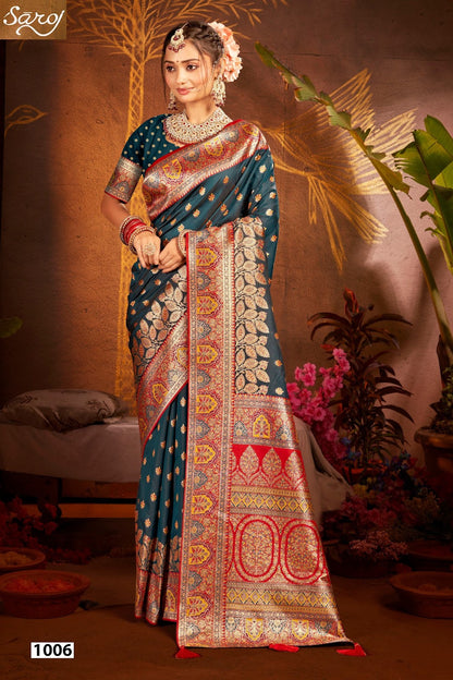 Sarvmangla Silk Saroski Vol 4 Saroj Satin Sarees Supplier India
