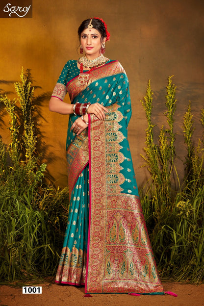 Sarvmangla Silk Saroski Vol 5 Saroj Satin Sarees Wholesale Price