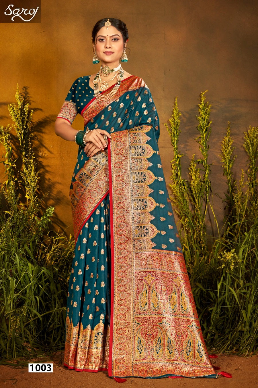 Sarvmangla Silk Saroski Vol 5 Saroj Satin Sarees Wholesale Price