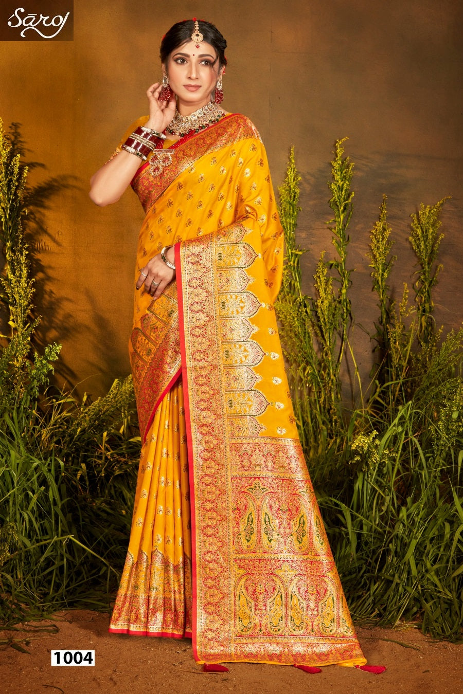 Sarvmangla Silk Saroski Vol 5 Saroj Satin Sarees Wholesale Price