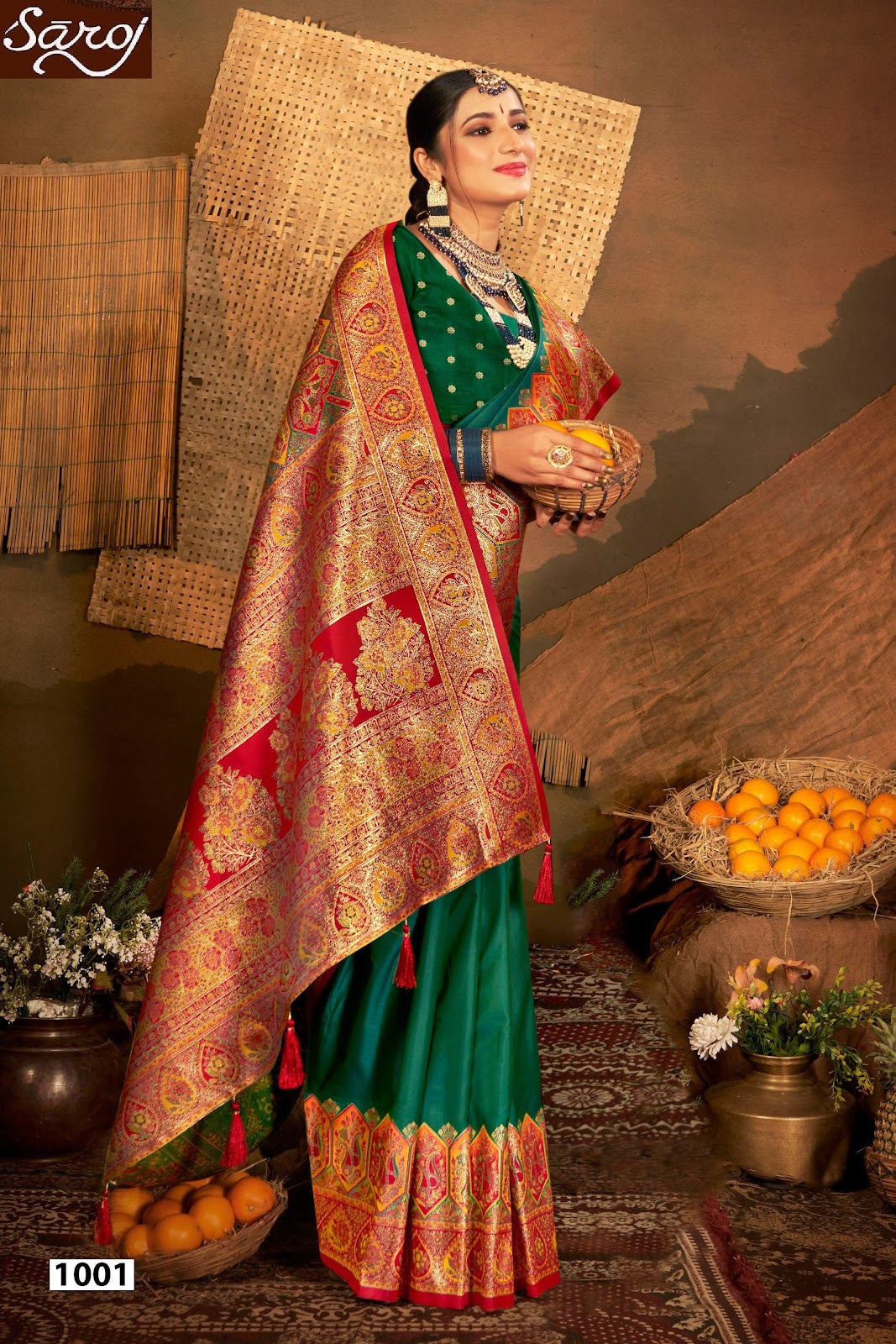 Sarvmangla Silk Saroski Vol 6 Saroj Satin Sarees Wholesaler India