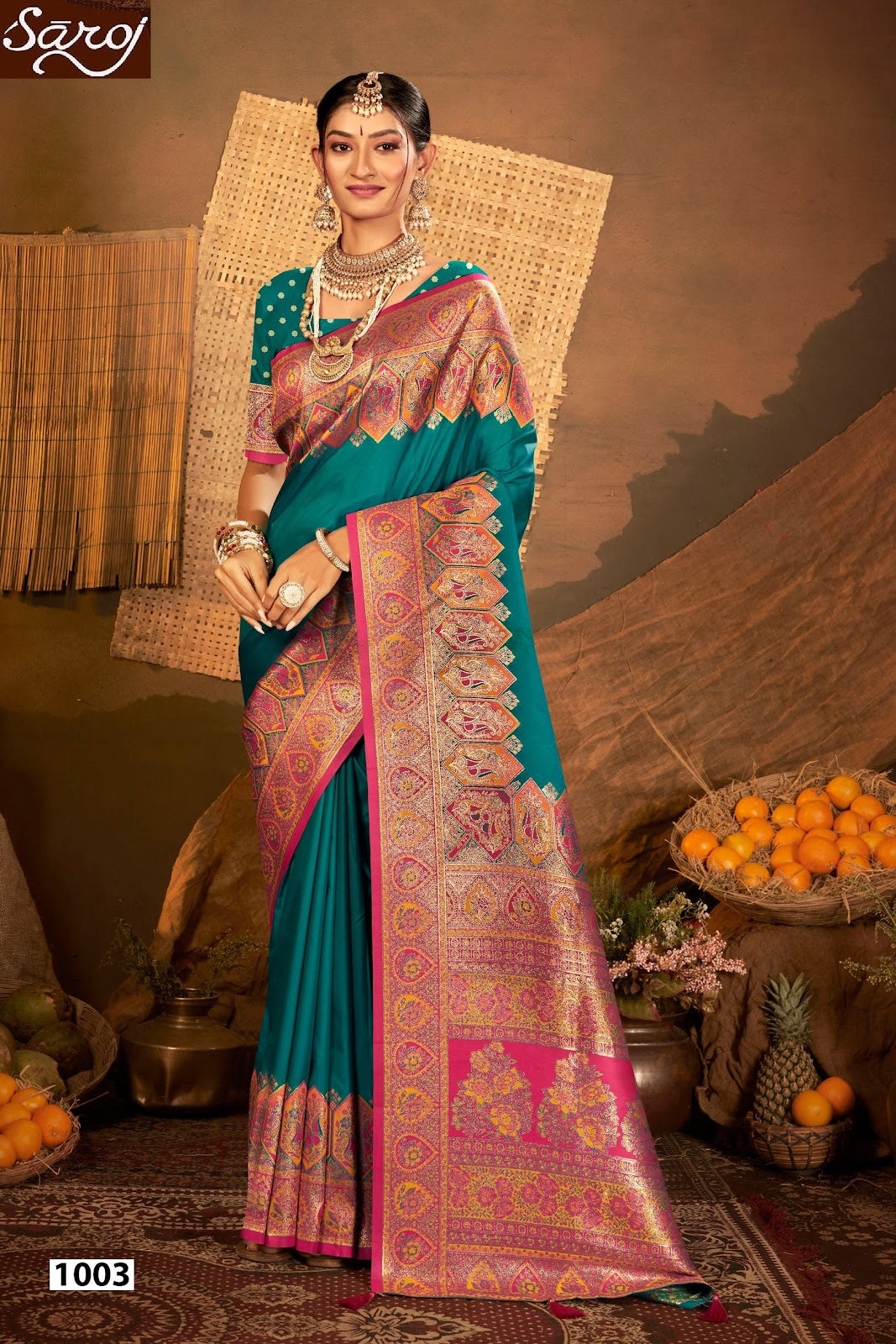 Sarvmangla Silk Saroski Vol 6 Saroj Satin Sarees Wholesaler India