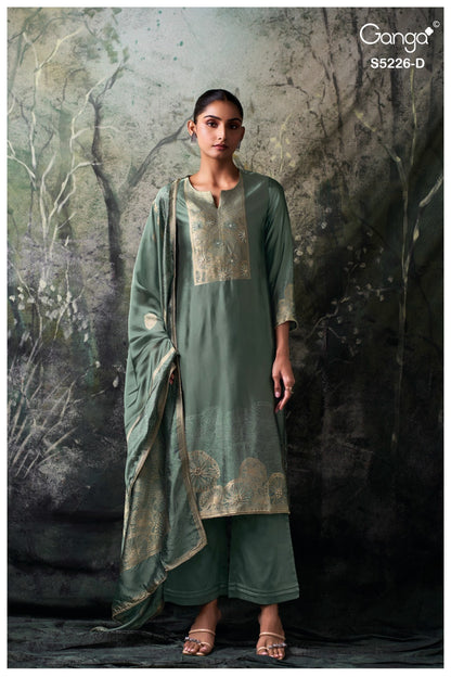 Sashka S5226 Ganga Woven Silk Pant Style Suits Manufacturer Ahmedabad