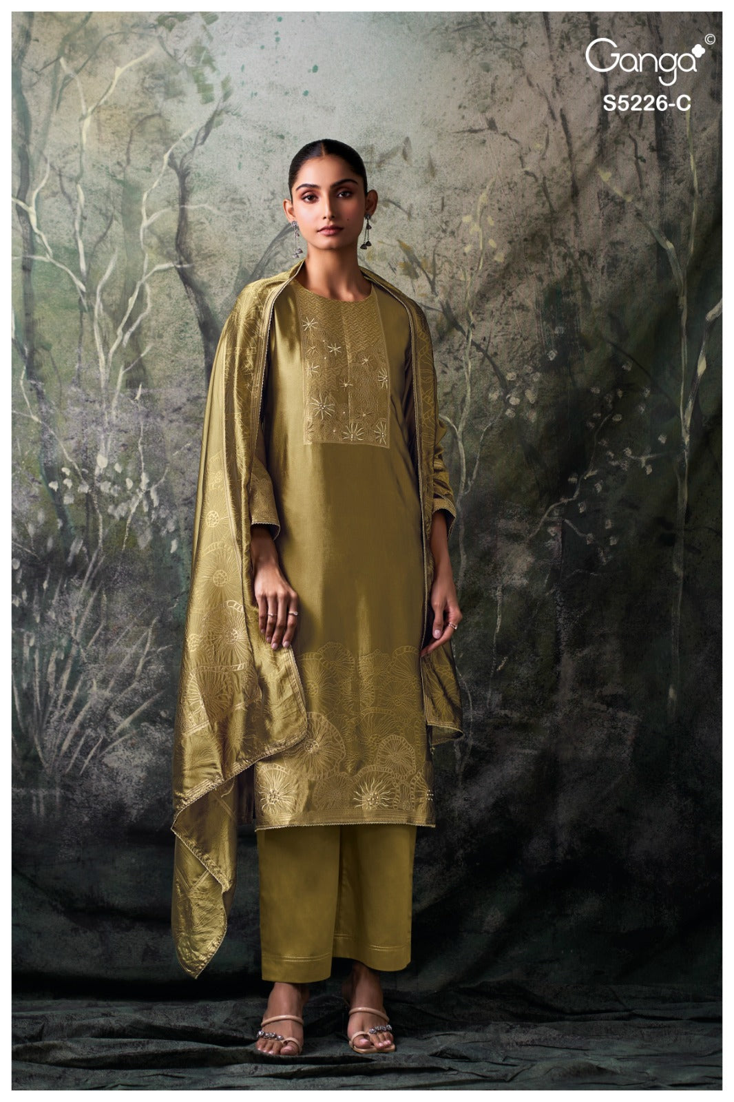 Sashka S5226 Ganga Woven Silk Pant Style Suits Manufacturer Ahmedabad