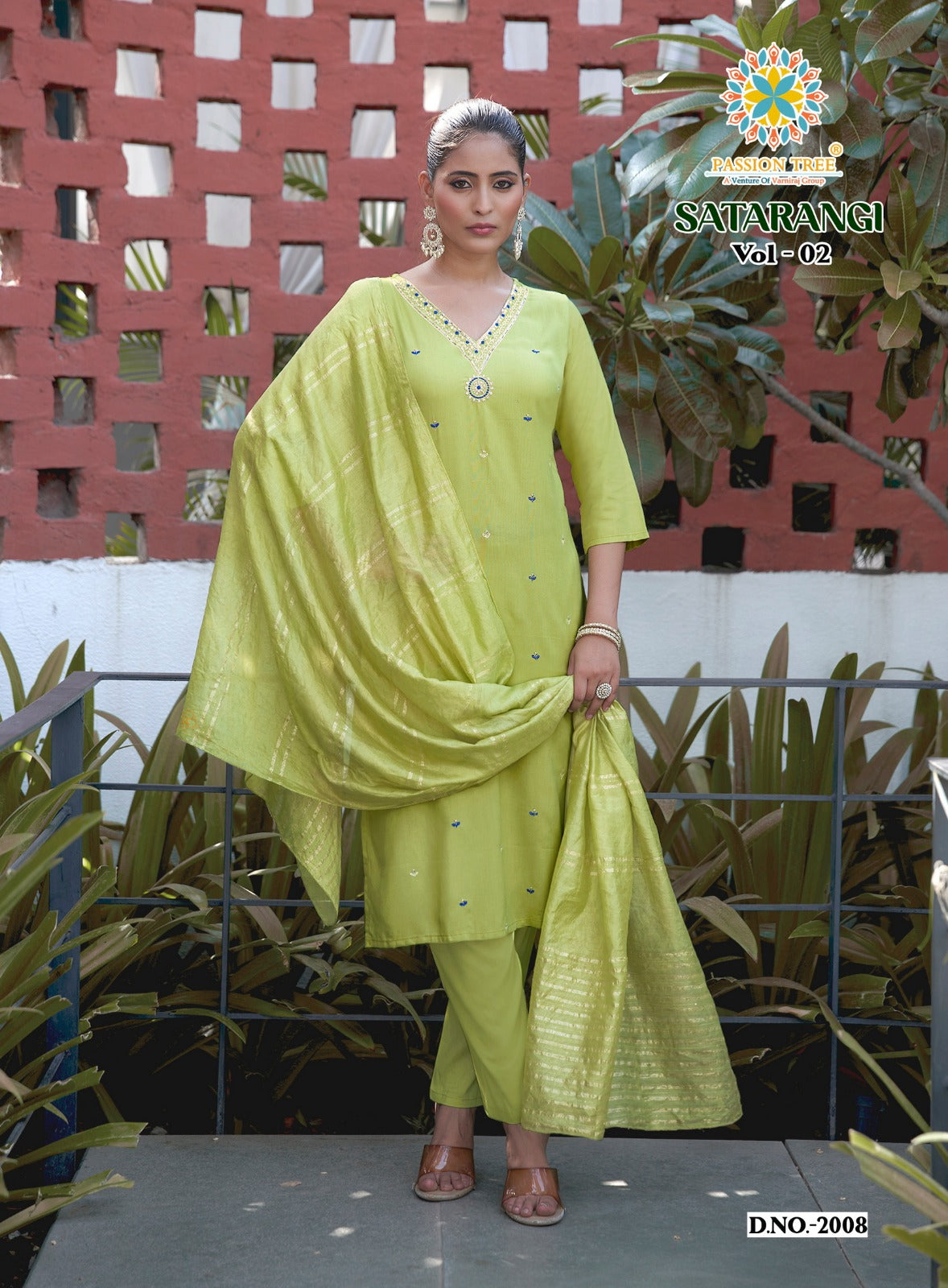 Satarangi Vol 2 Passion Tree Reyon Readymade Pant Style Suits Manufacturer Ahmedabad