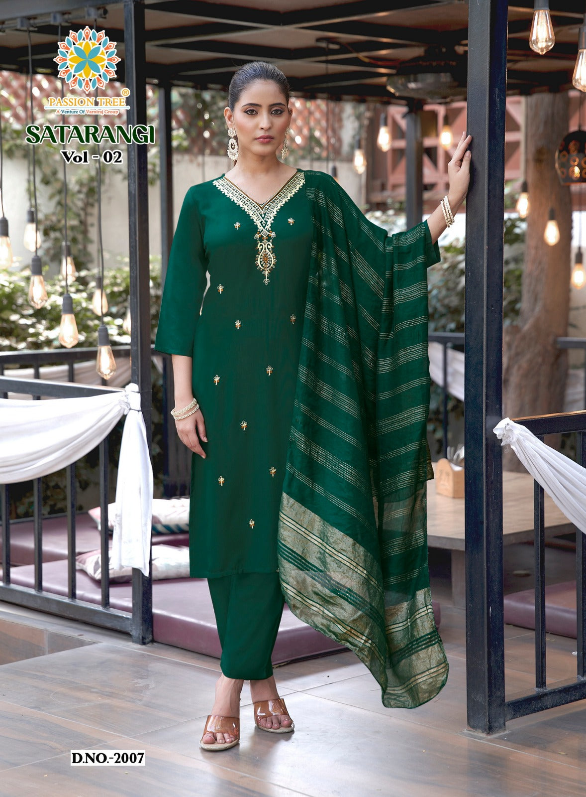 Satarangi Vol 2 Passion Tree Reyon Readymade Pant Style Suits Manufacturer Ahmedabad