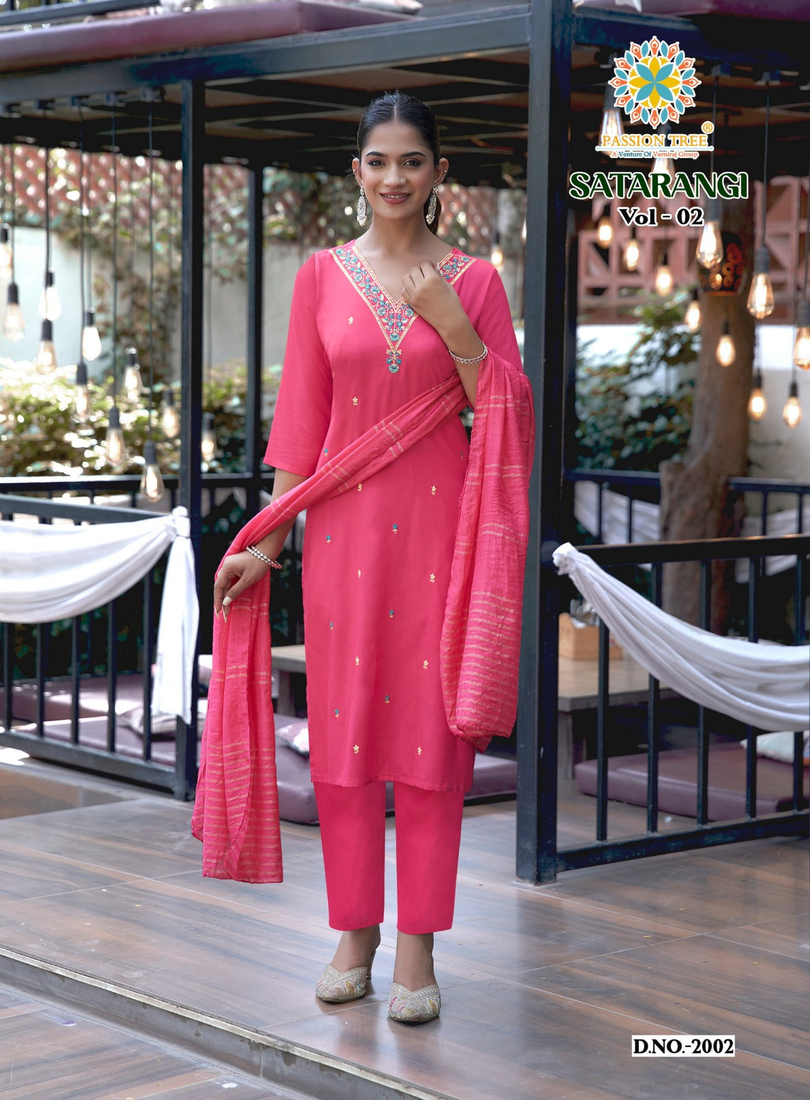 Satarangi Vol 2 Passion Tree Reyon Readymade Pant Style Suits Manufacturer Ahmedabad