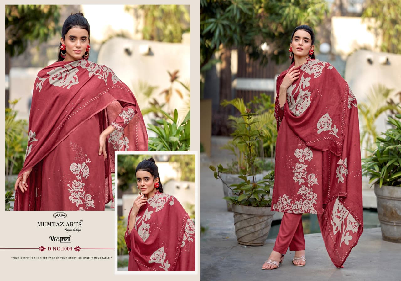 Sathvika Mumtaz Arts Viscose Karachi Salwar Suits Manufacturer Gujarat