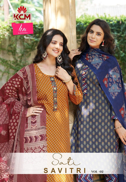 Sati Savitri Vol 2 Kcm Readymade Cotton Pant Suits Supplier Gujarat