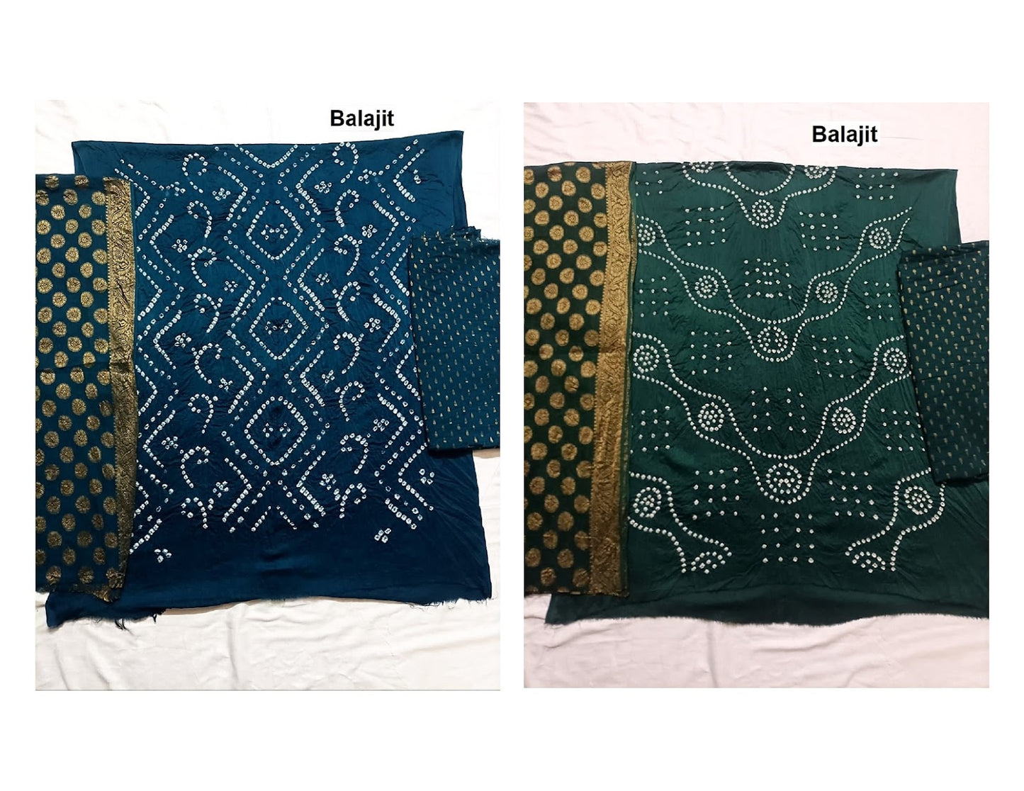Satin Bandhej 0109 Balajit Salwar Suits Exporter Gujarat