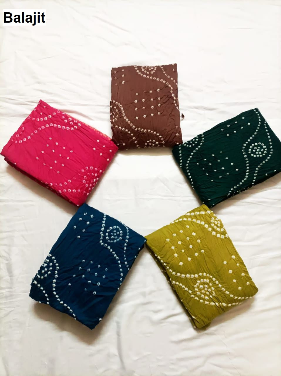 Satin Bandhej 0109 Balajit Salwar Suits Exporter Gujarat