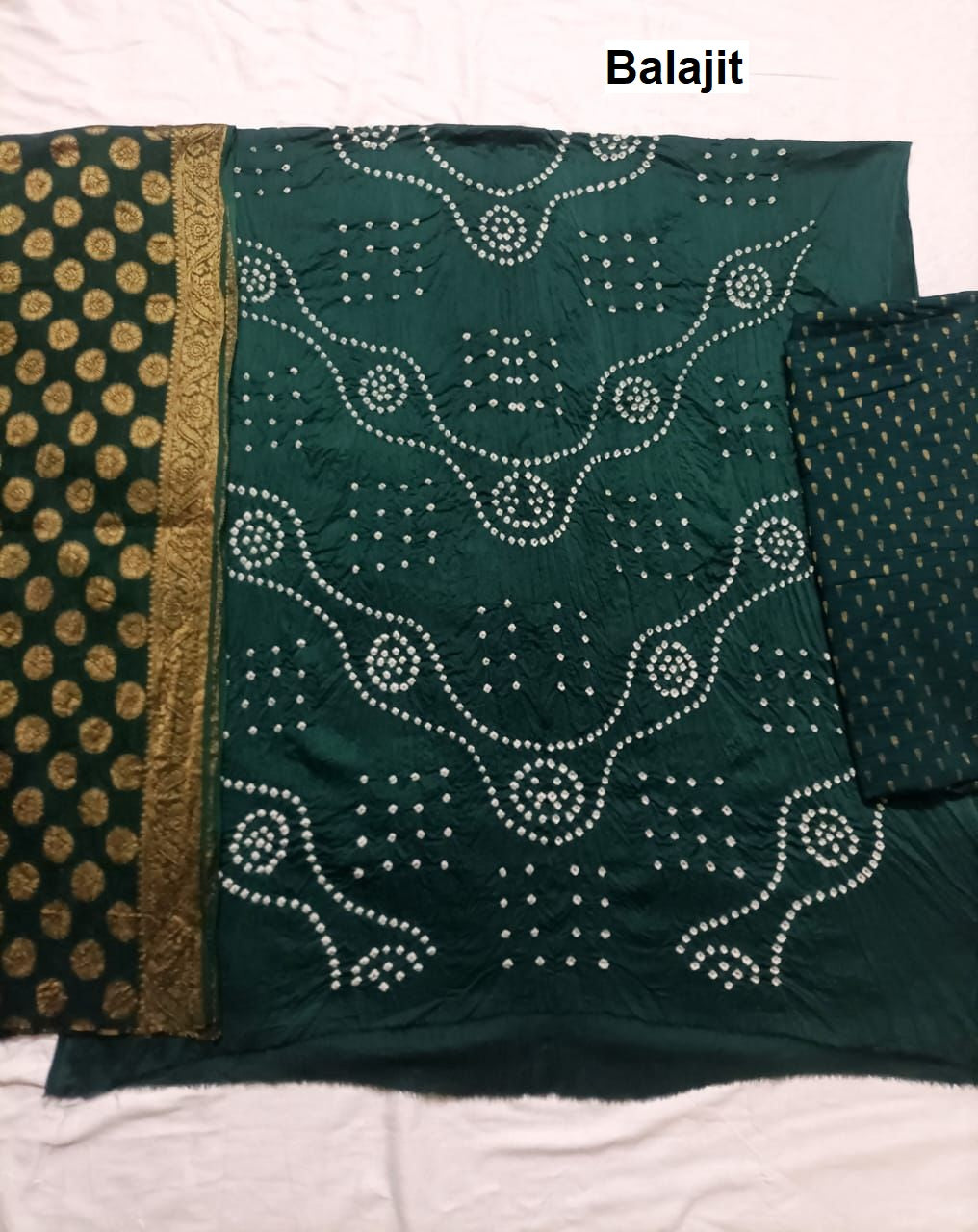Satin Bandhej 0109 Balajit Salwar Suits Exporter Gujarat