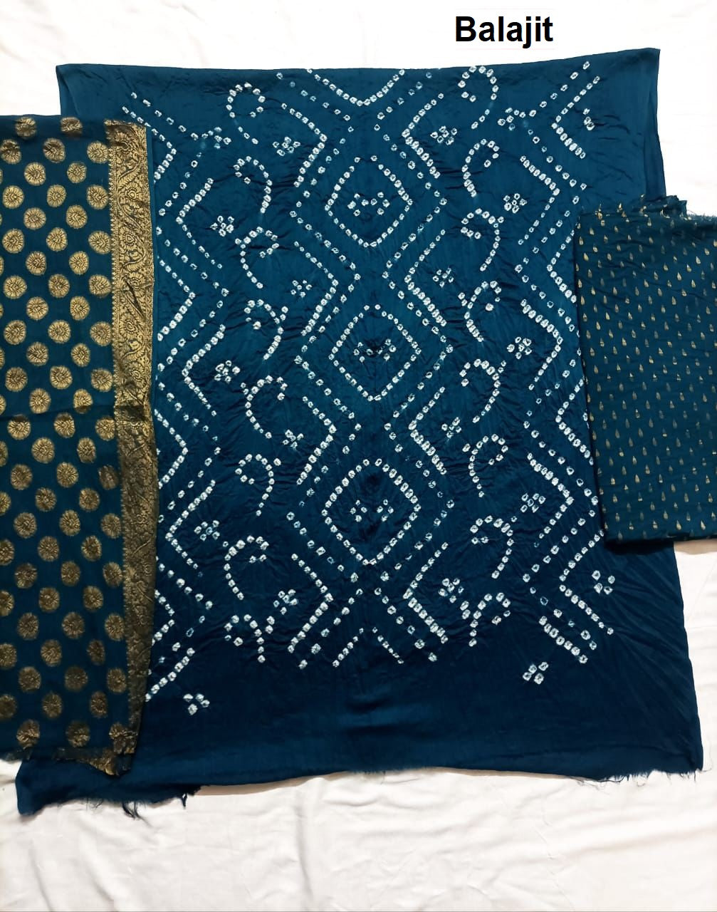 Satin Bandhej 0109 Balajit Salwar Suits Exporter Gujarat