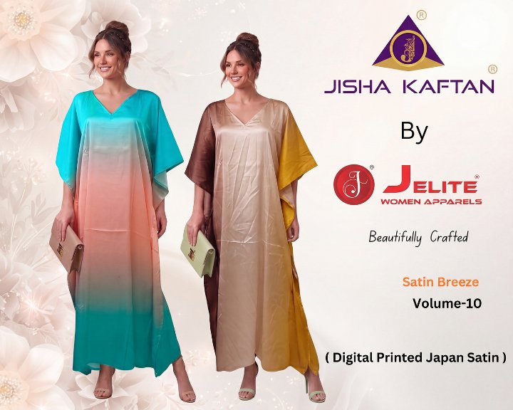 Satin Breeze Vol 10 Jelite Jisha Japan Satin Kaftans Exporter Ahmedabad