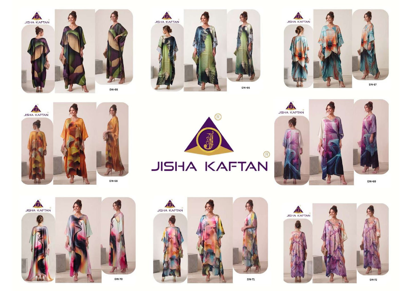 Satin Breeze Vol 9 Jelite Jisha Satin Kaftans Exporter Gujarat