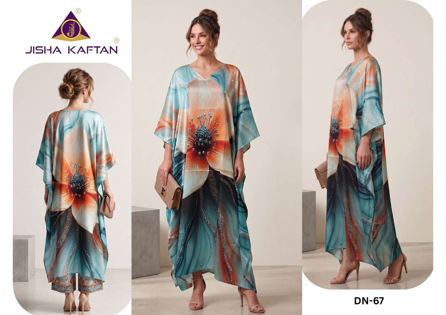 Satin Breeze Vol 9 Jelite Jisha Satin Kaftans Exporter Gujarat
