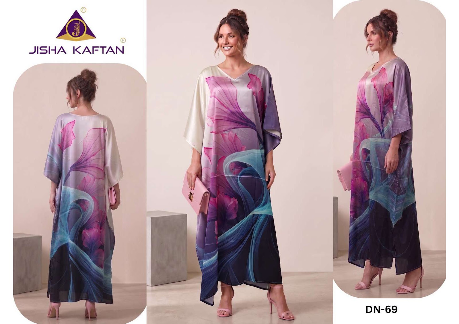 Satin Breeze Vol 9 Jelite Jisha Satin Kaftans Exporter Gujarat