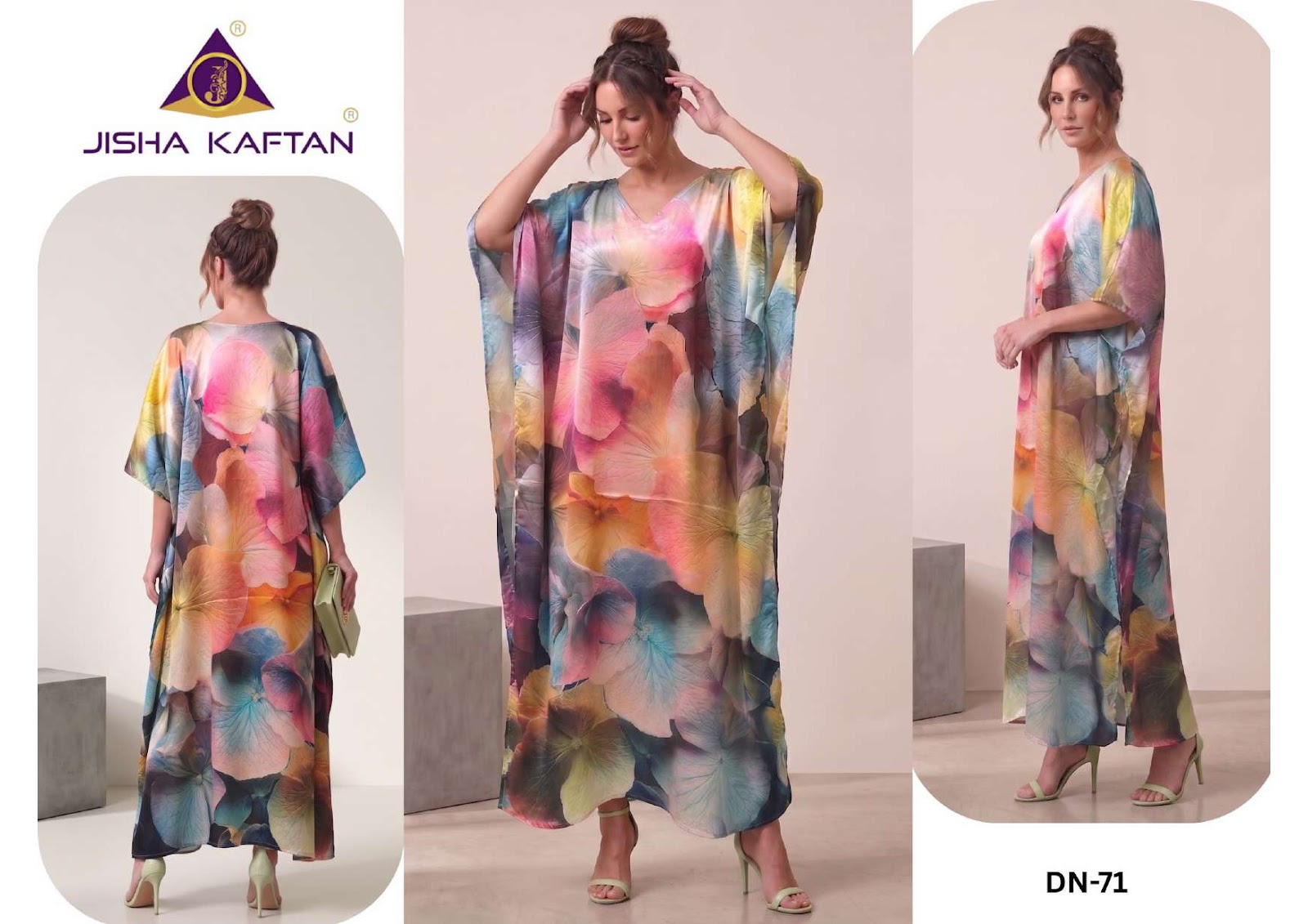 Satin Breeze Vol 9 Jelite Jisha Satin Kaftans Exporter Gujarat