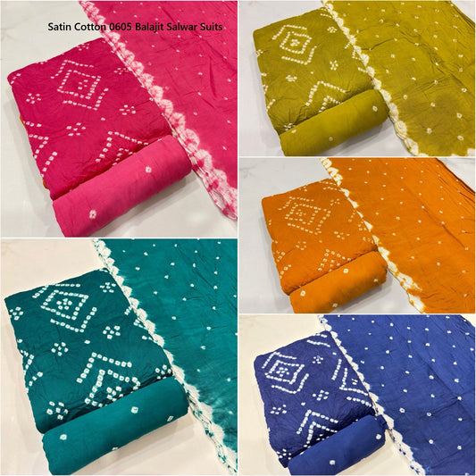 Satin Cotton 0605 Balajit Salwar Suits Manufacturer