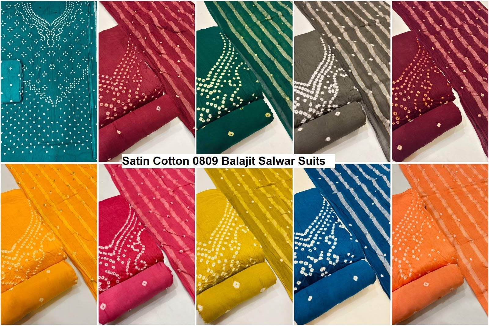 Satin Cotton 0809 Balajit Salwar Suits Supplier Ahmedabad