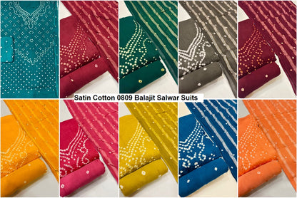 Satin Cotton 0809 Balajit Salwar Suits Supplier Ahmedabad