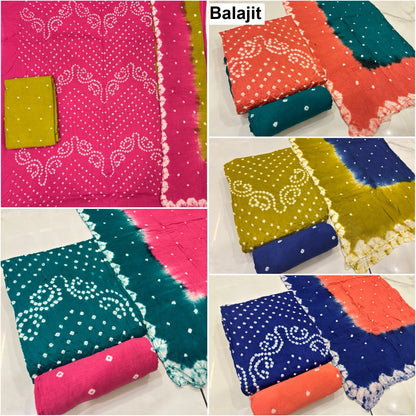 Satin Cotton 2007 Balajit Salwar Suits Manufacturer