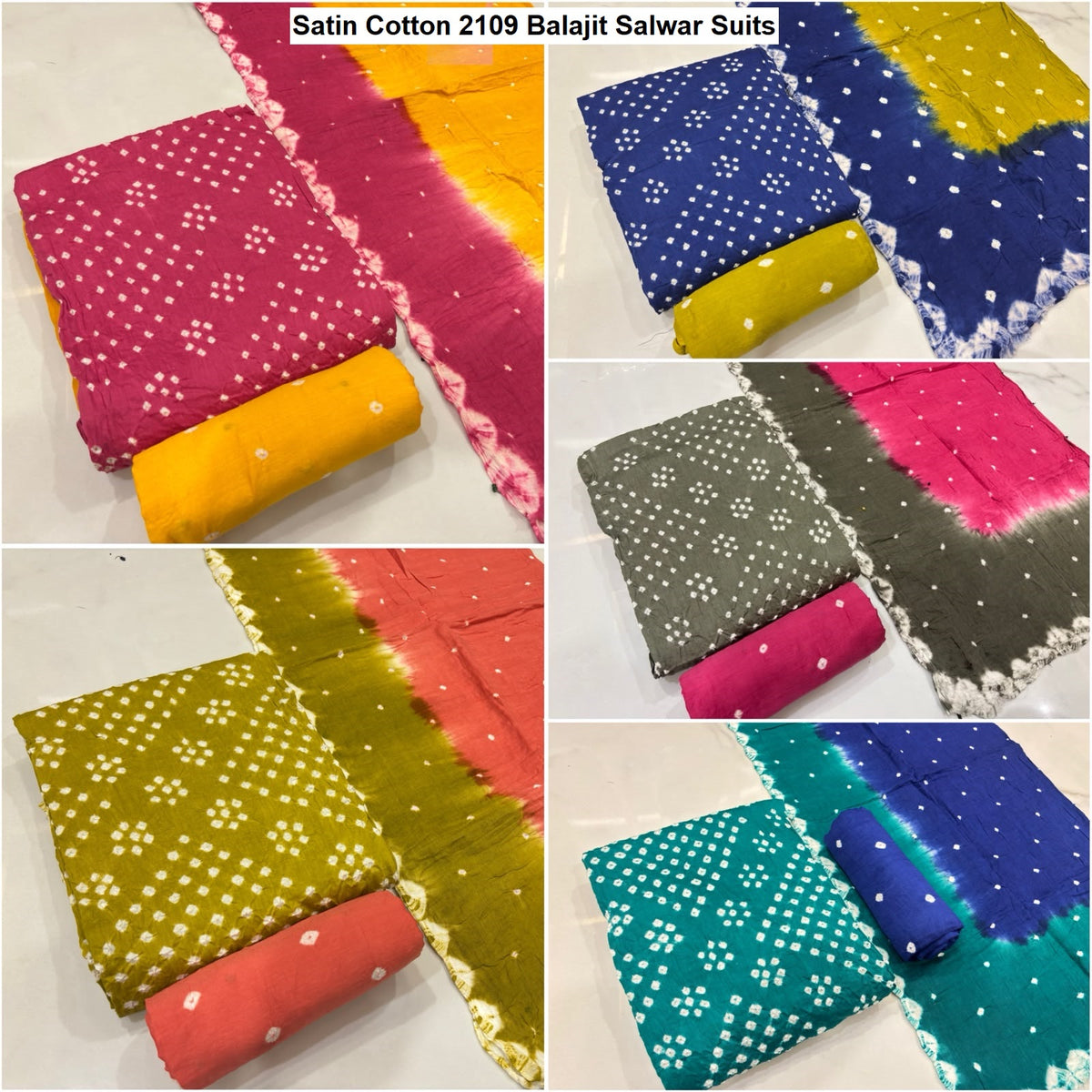 Satin Cotton 2109 Balajit Salwar Suits Manufacturer India