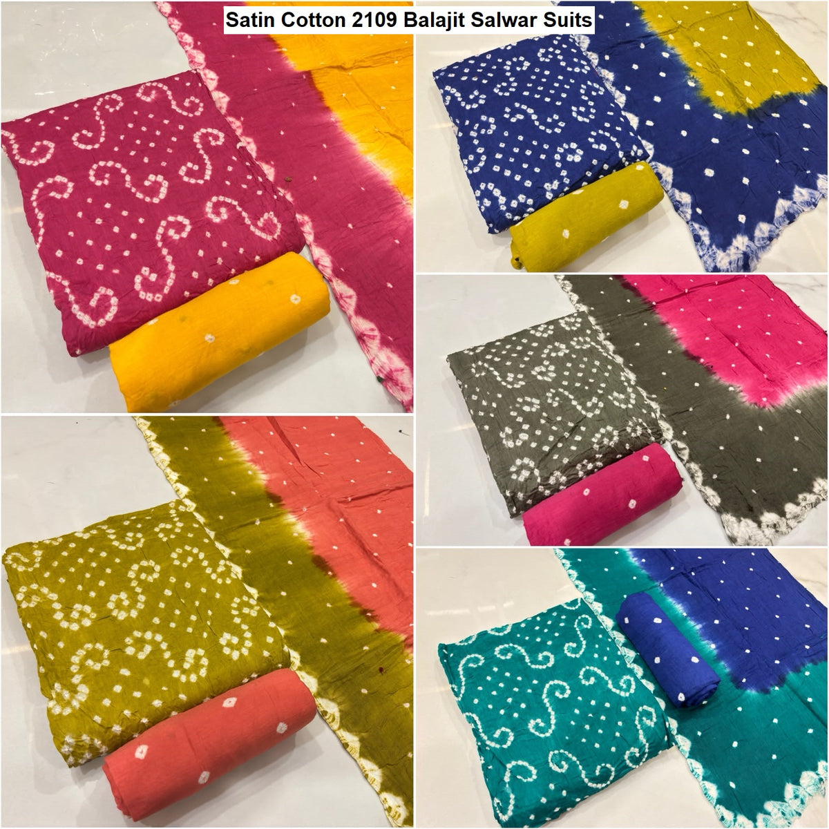 Satin Cotton 2109 Balajit Salwar Suits Manufacturer India