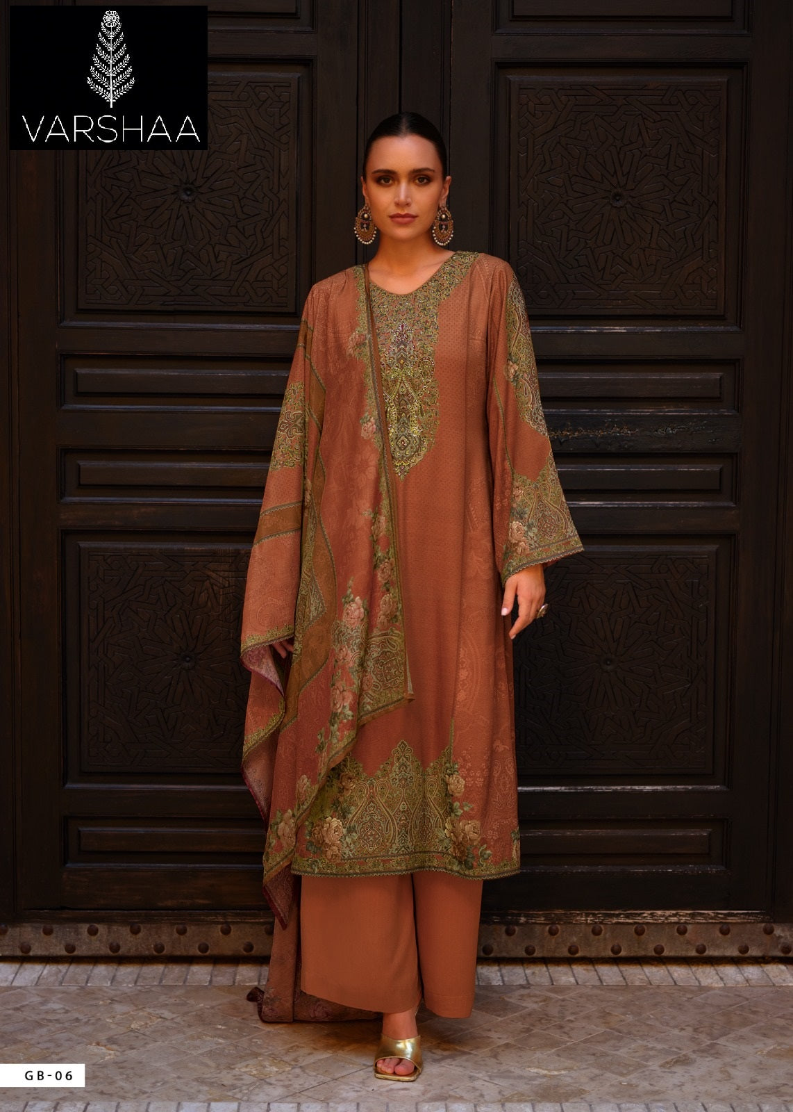 Satin Gulab Varshaa Modal Plazzo Style Suits Wholesale Price