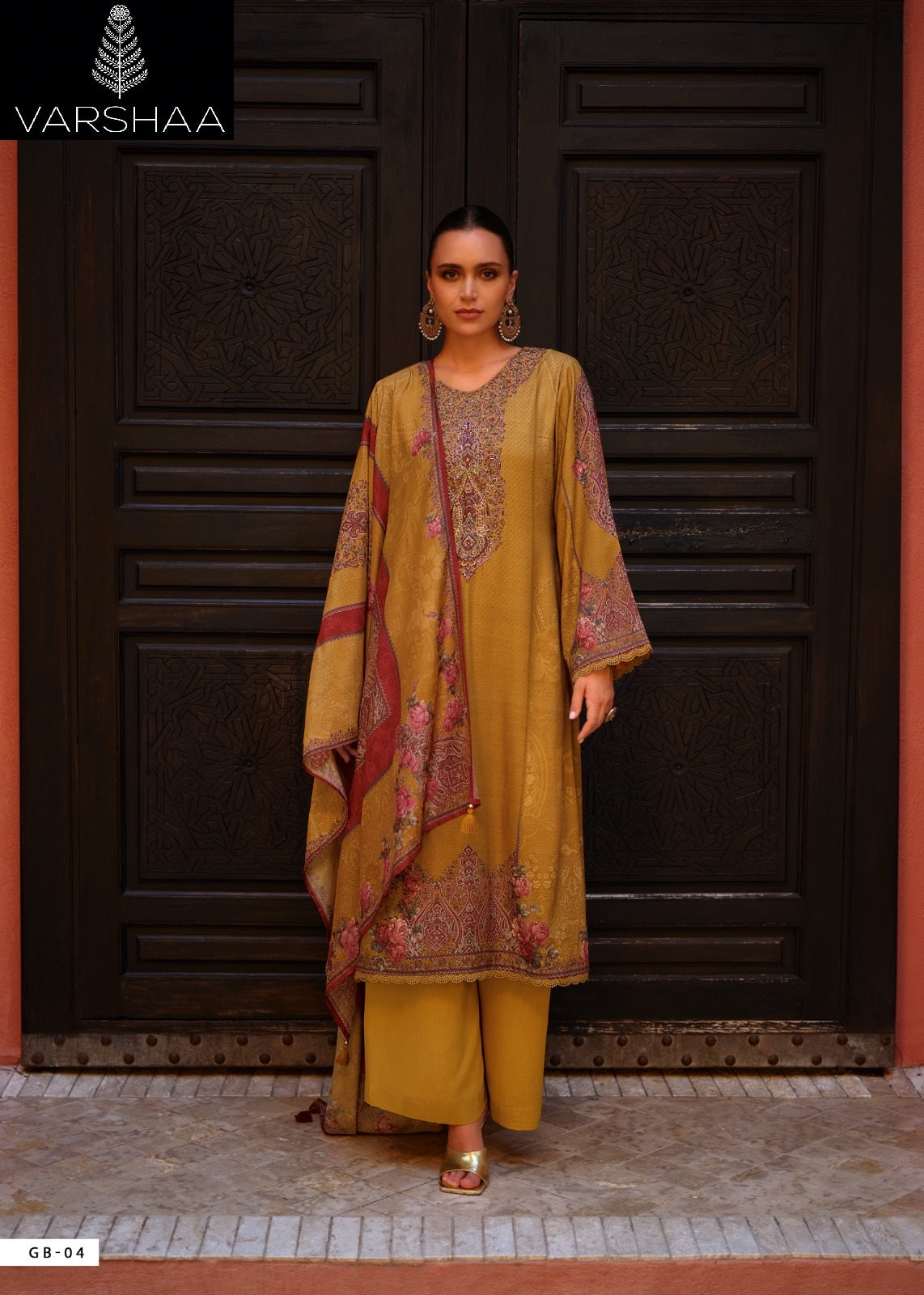 Satin Gulab Varshaa Modal Plazzo Style Suits Wholesale Price