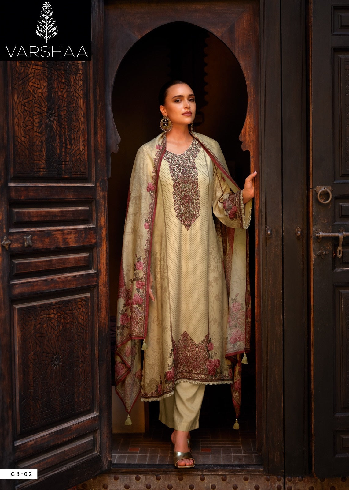 Satin Gulab Varshaa Modal Plazzo Style Suits Wholesale Price