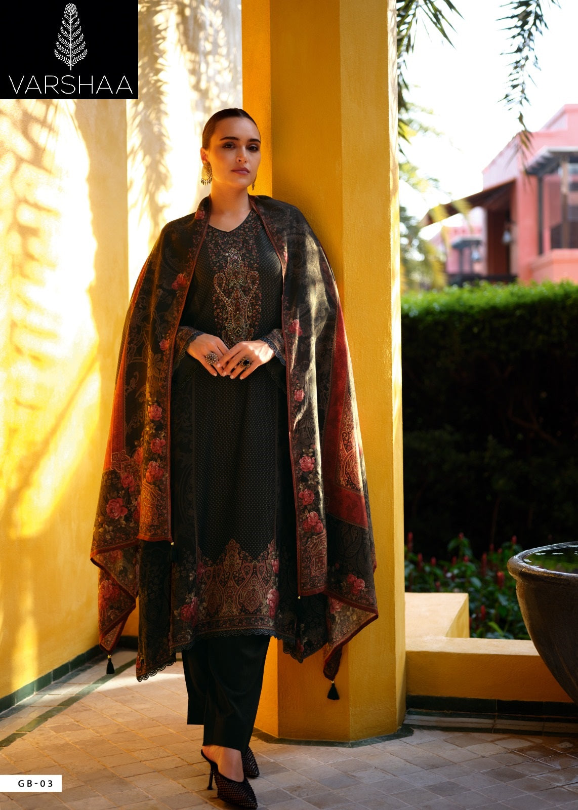 Satin Gulab Varshaa Modal Plazzo Style Suits Wholesale Price