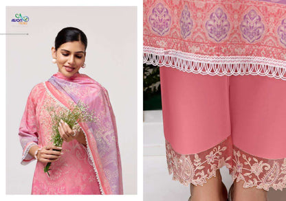 Satori Avon Trendz Lawn Cotton Pakistani Salwar Suits Manufacturer Gujarat