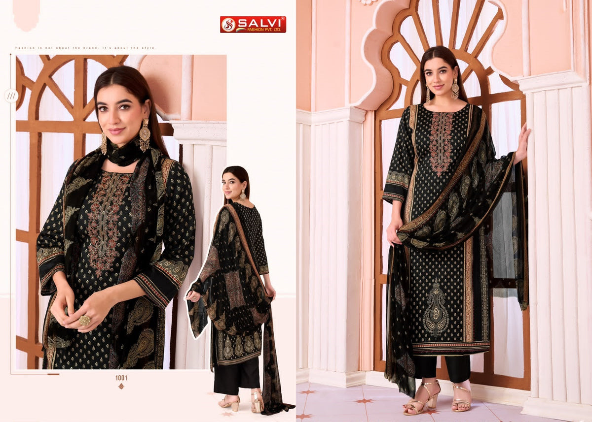 Satori Once Again Salvi Fashion Jam Cotton Pant Style Suits Wholesaler Gujarat