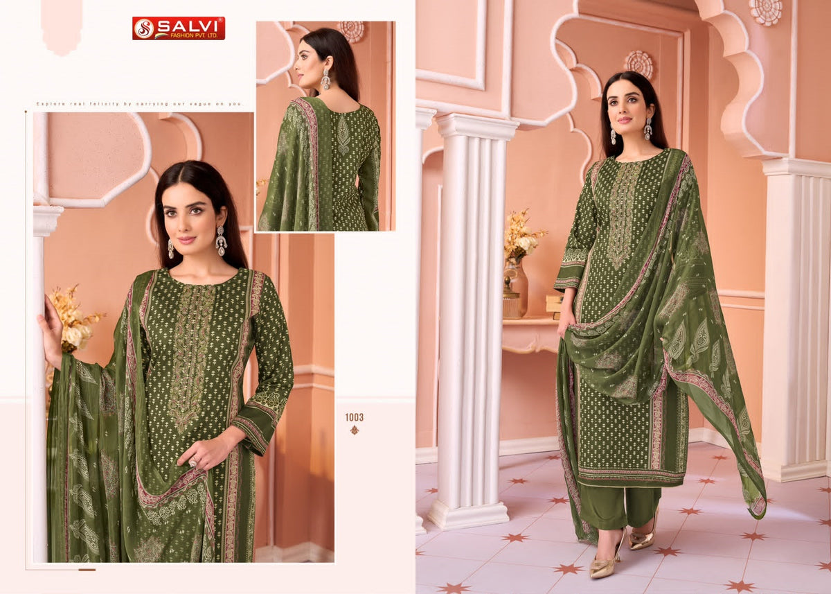 Satori Once Again Salvi Fashion Jam Cotton Pant Style Suits Wholesaler Gujarat