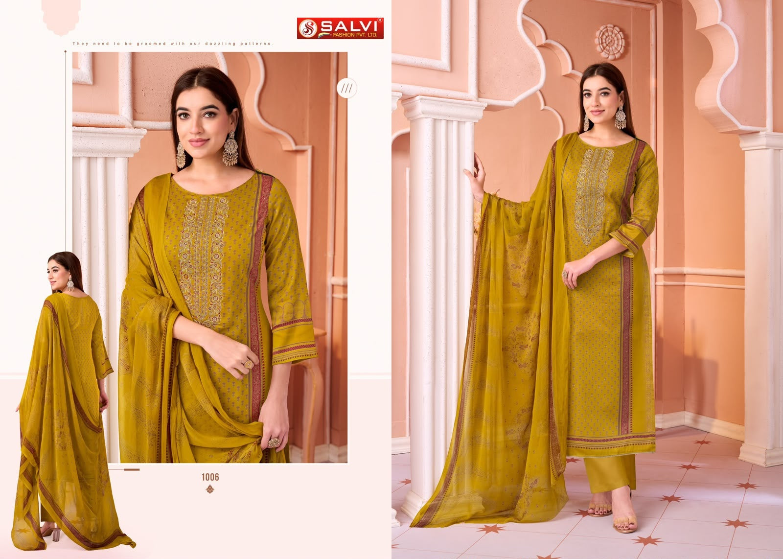 Satori Salvi Fashion Jam Cotton Pant Style Suits Supplier