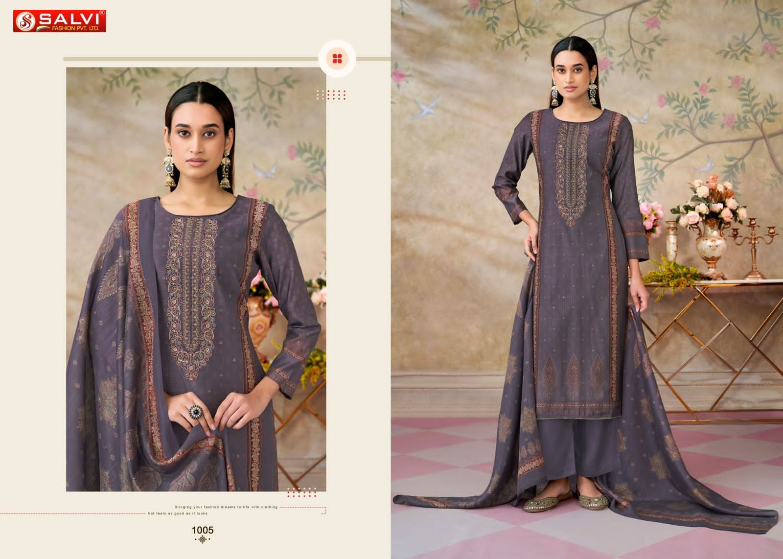 Satori Silk Salvi Fashion Pant Style Suits Wholesale