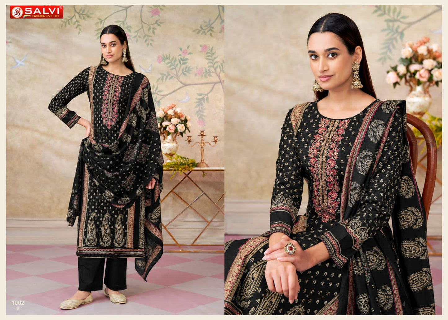 Satori Silk Salvi Fashion Pant Style Suits Wholesale