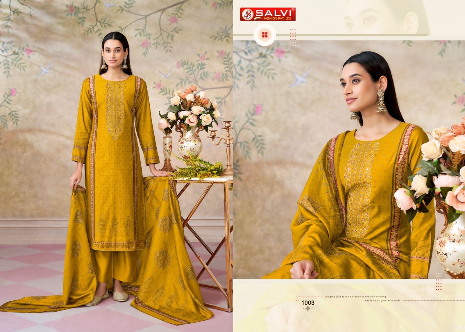 Satori Silk Salvi Fashion Pant Style Suits Wholesale