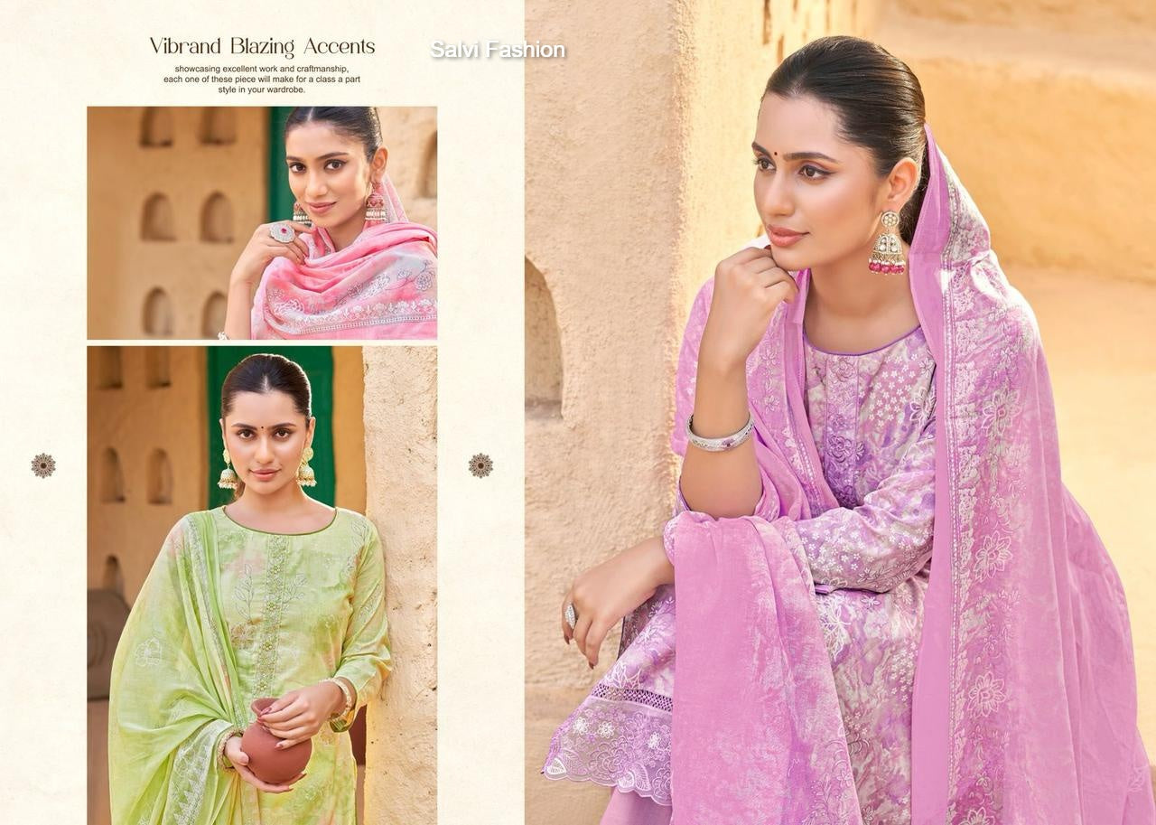 सतरंग वॉल्यूम 2 ​​साल्वी फैशन लॉन पैंट स्टाइल सूट सप्लायर