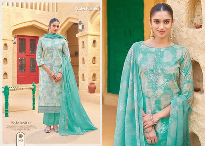 सतरंग वॉल्यूम 2 ​​साल्वी फैशन लॉन पैंट स्टाइल सूट सप्लायर