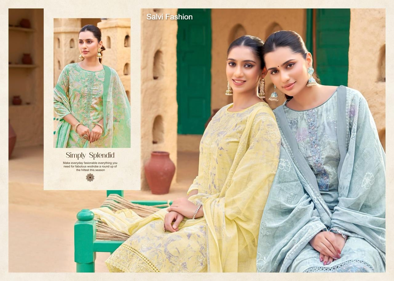 सतरंग वॉल्यूम 2 ​​साल्वी फैशन लॉन पैंट स्टाइल सूट सप्लायर