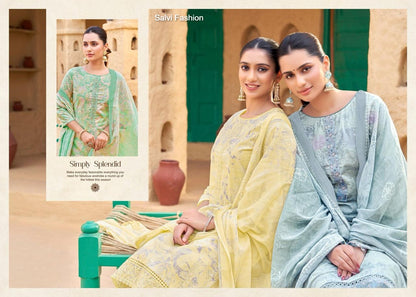 सतरंग वॉल्यूम 2 ​​साल्वी फैशन लॉन पैंट स्टाइल सूट सप्लायर