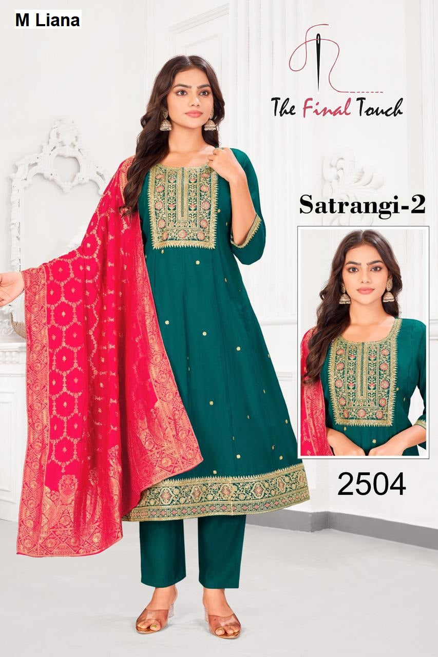 Satrangi 2 M Liana Roman Readymade Anarkali Suits Manufacturer India
