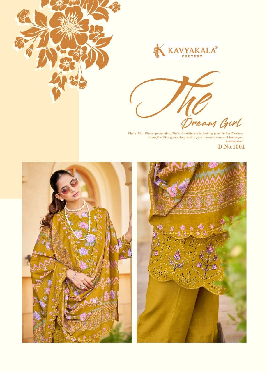 Satrangi Kavyakala Lawn Cotton Karachi Salwar Suits Exporter Ahmedabad