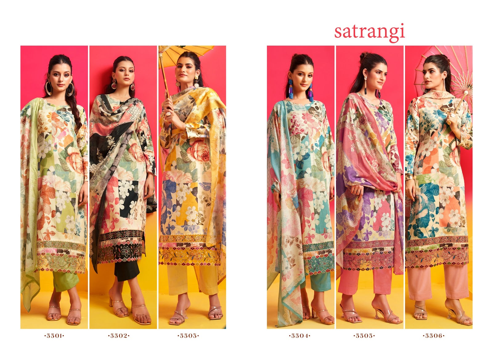 Satrangi Rupali Jaam Satin Pant Style Suits Wholesaler Gujarat