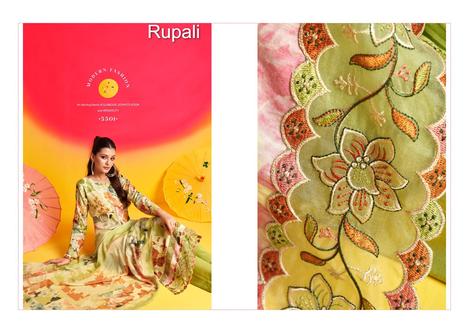 Satrangi Rupali Jaam Satin Pant Style Suits Wholesaler Gujarat